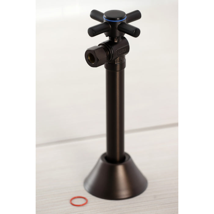Kingston Sona CC83205DX - Concord 1/2-Inch Sweat x 3/8-Inch O.D. Comp Angle Shut-Off Valve with 5-Inch Extension, Oil Rubbed Bronze