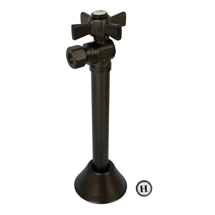 Kingston Tulare CC83205ZX - Millennium 1/2-Inch Sweat x 3/8-Inch O.D. Comp Angle Shut-Off Valve with 5-Inch Extension, Oil Rubbed Bronze