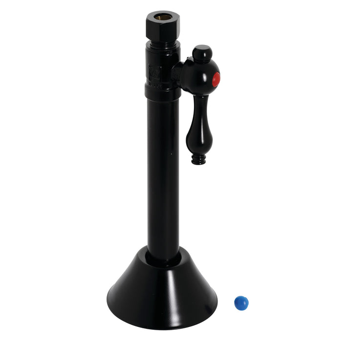 Vintage CC83250 1/2-Inch Sweat x 3/8-Inch O.D. Comp Straight Shut-Off Valve with 5-Inch Extension, Matte Black