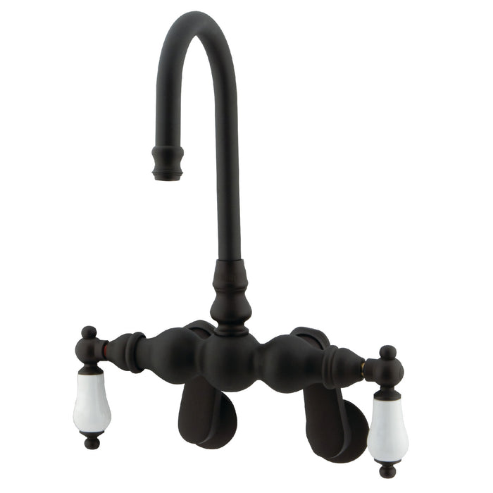 Vintage CC83T5 Two-Handle 2-Hole Tub Wall Mount Clawfoot Tub Faucet, Oil Rubbed Bronze