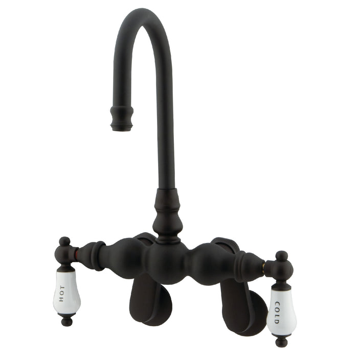 Vintage CC85T5 Two-Handle 2-Hole Tub Wall Mount Clawfoot Tub Faucet, Oil Rubbed Bronze