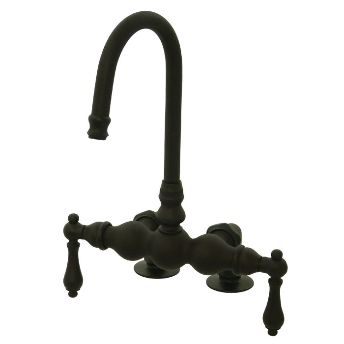 Vintage CC91T5 Two-Handle 2-Hole Deck Mount Clawfoot Tub Faucet, Oil Rubbed Bronze