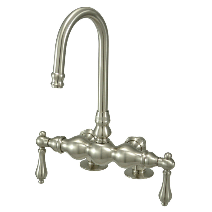 Vintage CC91T8 Two-Handle 2-Hole Deck Mount Clawfoot Tub Faucet, Brushed Nickel
