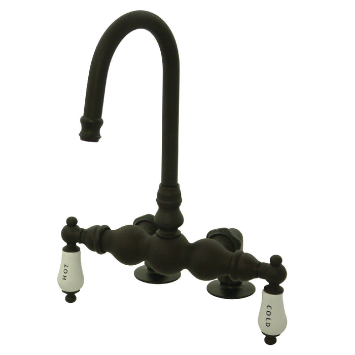 Vintage CC95T5 Two-Handle 2-Hole Deck Mount Clawfoot Tub Faucet, Oil Rubbed Bronze