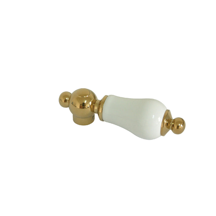 Kingston Vintage CCCL2 Porcelain Lever Handle, Polished Brass