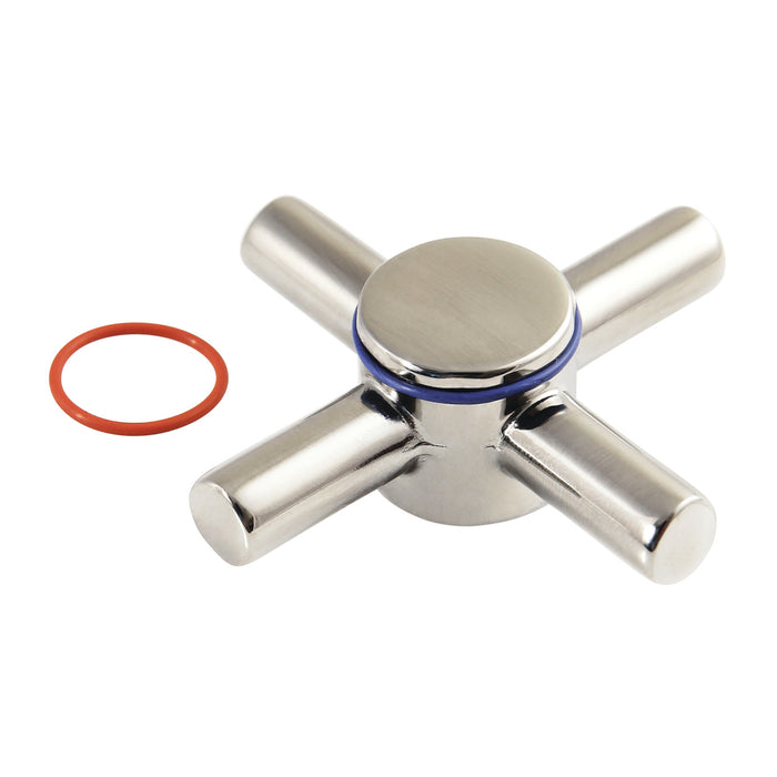 Kingston Concord CCDVDXH6 Brass Cross Handle, Polished Nickel