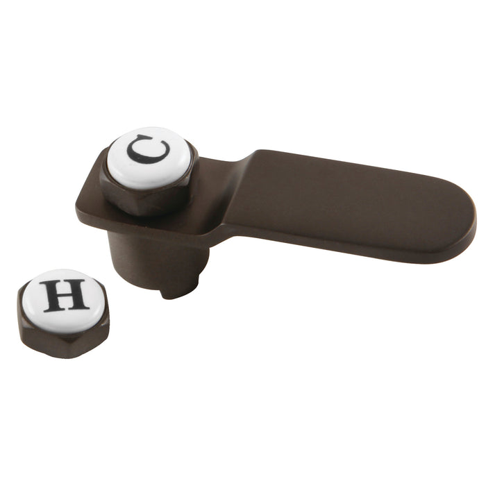 Kingston Whitaker CCDVKLLH5 Brass Lever Handle, Oil Rubbed Bronze