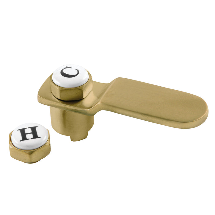 Whitaker CCDVKLLH7 Brass Lever Handle, Brushed Brass