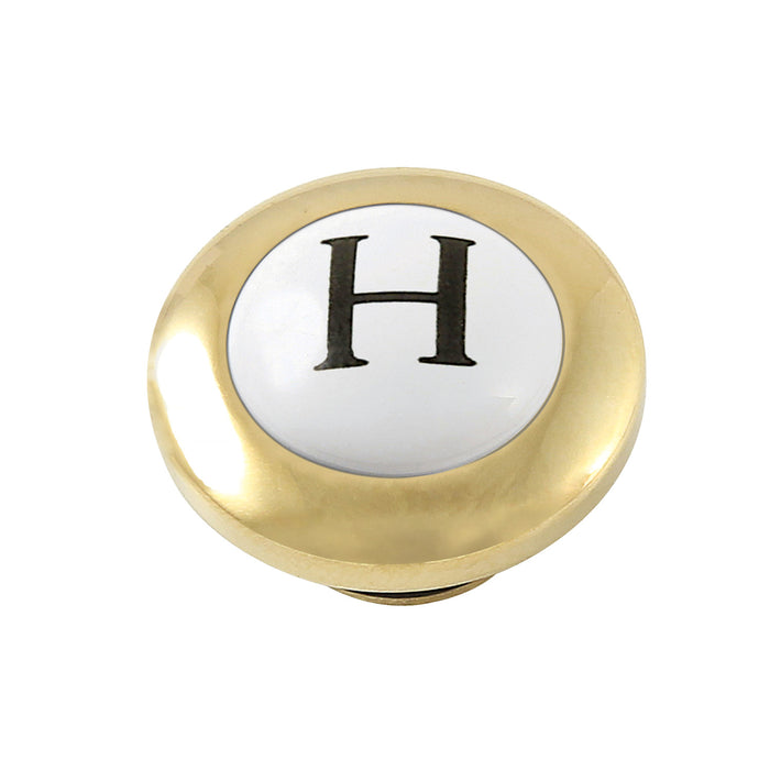 CCHICX2H Hot Handle Index Button, Polished Brass