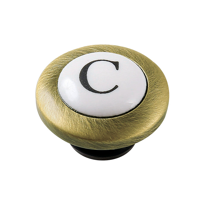 CCHICX3C Cold Handle Index Button, Antique Brass