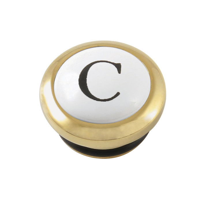 CCHIMX2CSC Cold Handle Index Button, Polished Brass