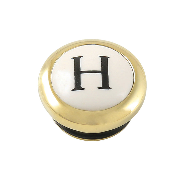 CCHIMX2CSH Hot Handle Index Button, Polished Brass
