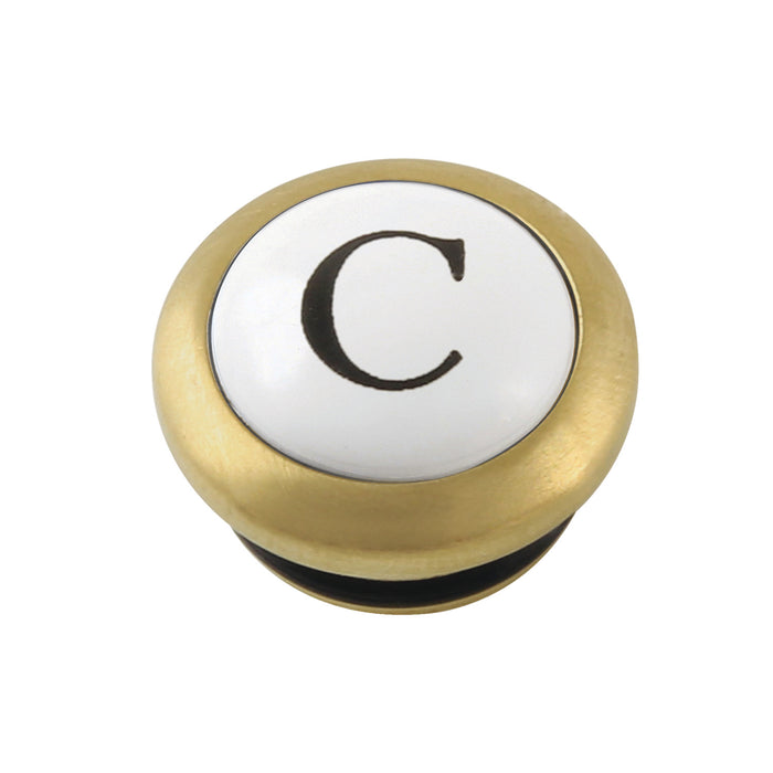 CCHIMX7CSC Cold Handle Index Button, Brushed Brass
