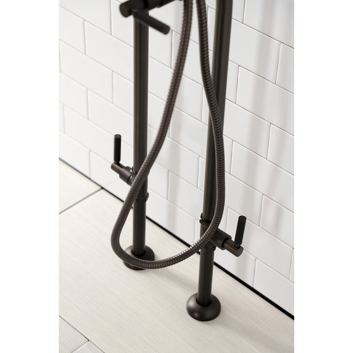Kingston Sona CCK8105DKL - Concord Freestanding Tub Faucet with Supply Line and Stop Valve, Oil Rubbed Bronze