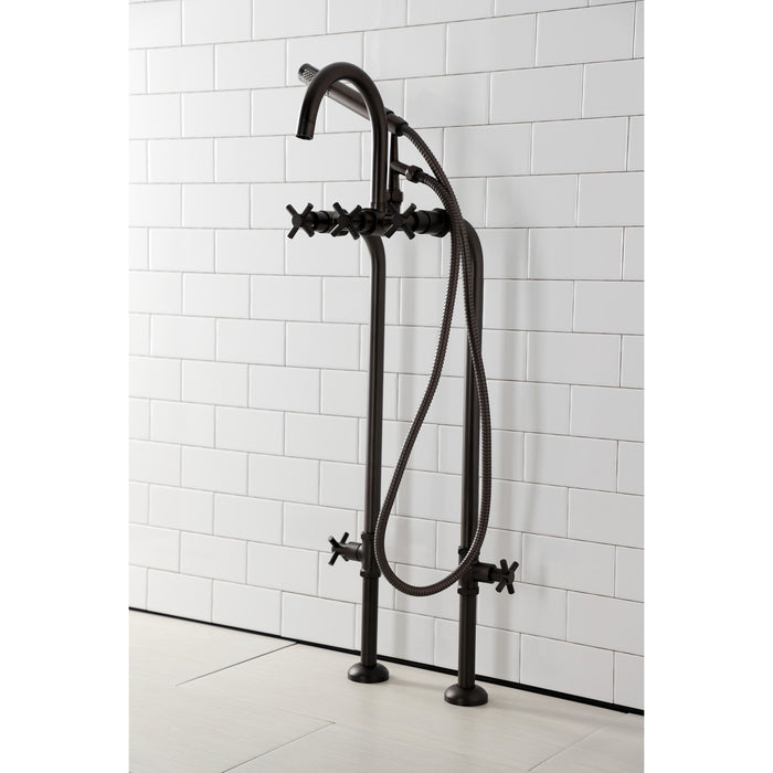 Concord CCK8105DX Freestanding Tub Faucet with Supply Line and Stop Valve, Oil Rubbed Bronze