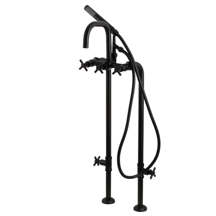 Concord CCK8400DX Freestanding Tub Faucet with Supply Line and Stop Valve, Matte Black