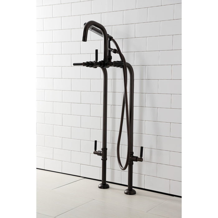 Concord CCK8405DKL Freestanding Tub Faucet with Supply Line and Stop Valve, Oil Rubbed Bronze