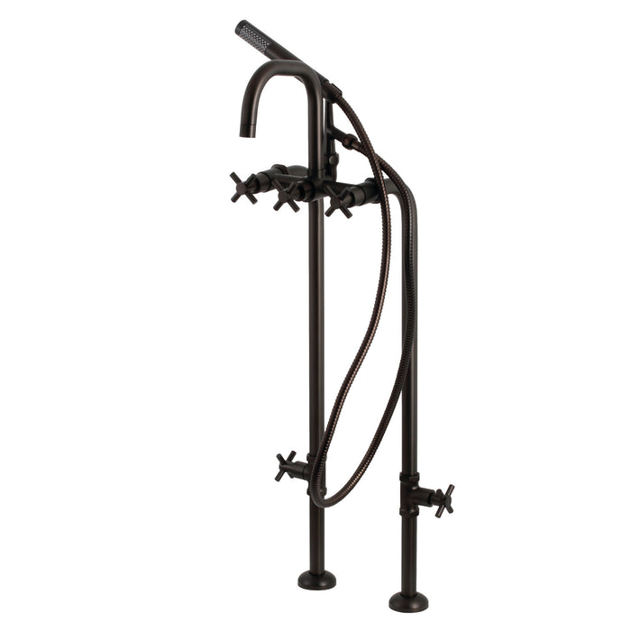 Concord CCK8405DX Freestanding Tub Faucet with Supply Line and Stop Valve, Oil Rubbed Bronze