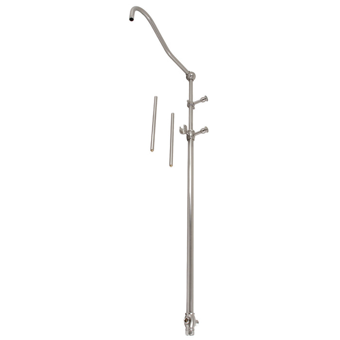 Vintage CCR6178 60-Inch Add-On Shower with 17-Inch Shower Arm, Brushed Nickel