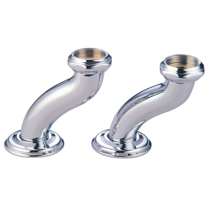 Kingston Vintage CCU401 S-Shape Swivel Elbows for Deck Mount Tub Faucet (CC410T1 Series), Polished Chrome