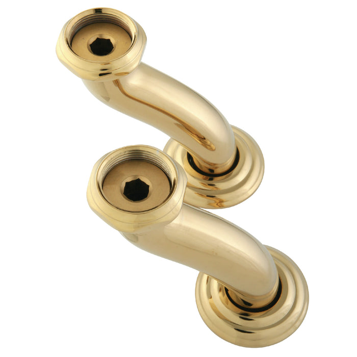 Vintage CCU402 S-Shape Swivel Elbows for Deck Mount Tub Faucet (CC409T2 Series), Polished Brass