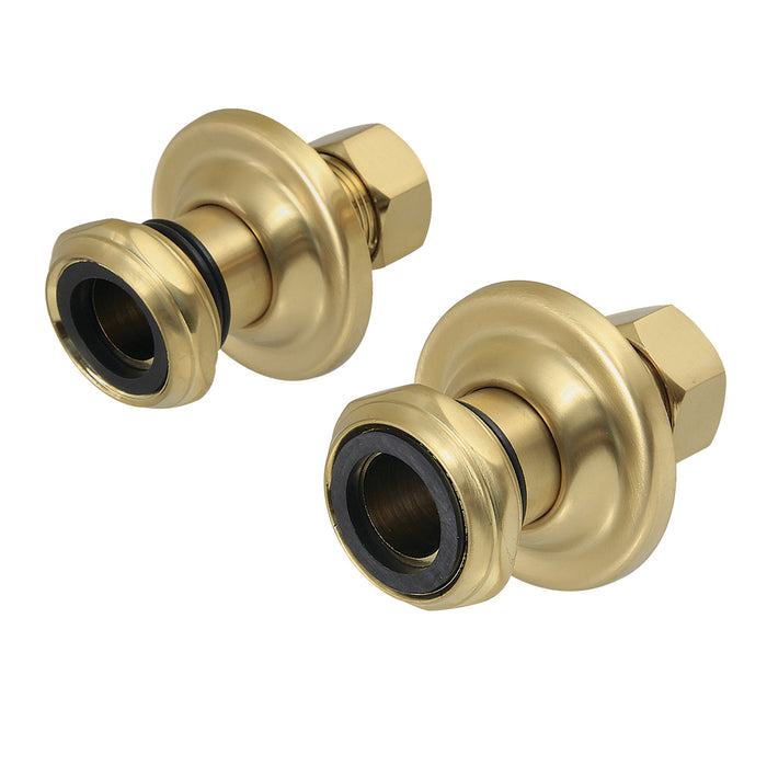 Kingston Vintage CCU4107 1-3/4 inch Wall Union Extension, Brushed Brass