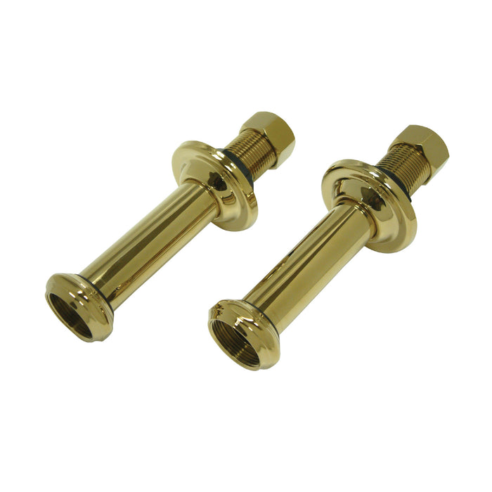 Vintage CCU4202 6-Inch Wall Union Extension, Polished Brass