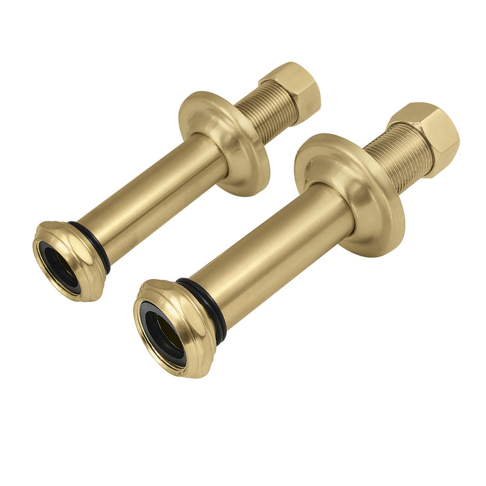 Vintage CCU4207 6-Inch Wall Union Extension, Brushed Brass