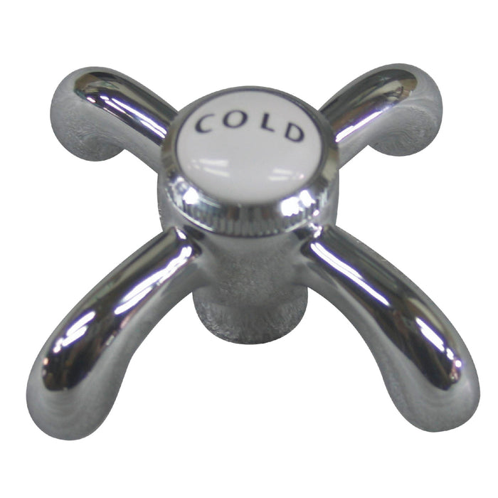 Kingston Heritage CCVX1C Brass Cross Handle (Cold Side), Polished Chrome