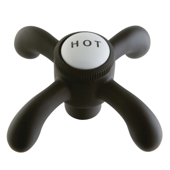 Kingston Heritage CCVX5H Brass Cross Handle (Hot Side), Oil Rubbed Bronze