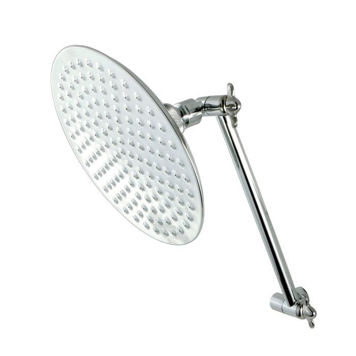 Victorian CK136K1 7-3/4 Inch Brass Shower Head with 10-Inch High-Low Shower Arm, Polished Chrome