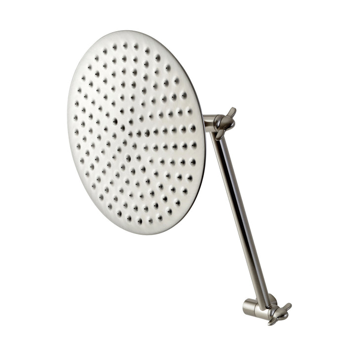 Victorian CK136K8 7-3/4 Inch Brass Shower Head with 10-Inch High-Low Shower Arm, Brushed Nickel