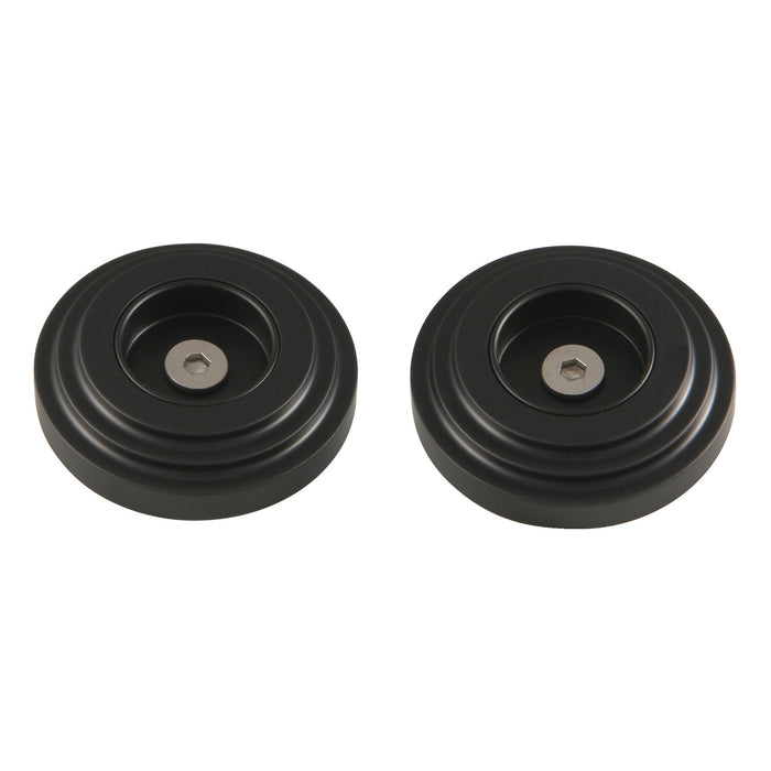 Kingston Sona DRF214120 - Milano 1-1/4-Inch Brass Grab Bar Flange (1 Pair), Matte Black