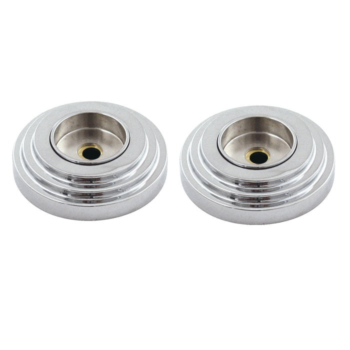 Kingston Sona DRF214121 - Milano 1-1/4-Inch Brass Grab Bar Flange (1 Pair), Polished Chrome