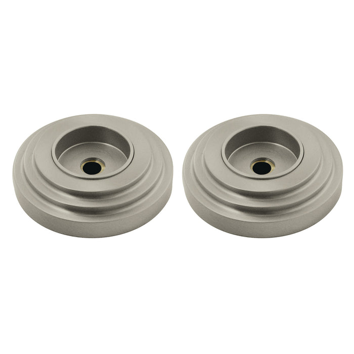 Kingston Sona DRF214128 - Milano 1-1/4-Inch Brass Grab Bar Flange (1 Pair), Brushed Nickel