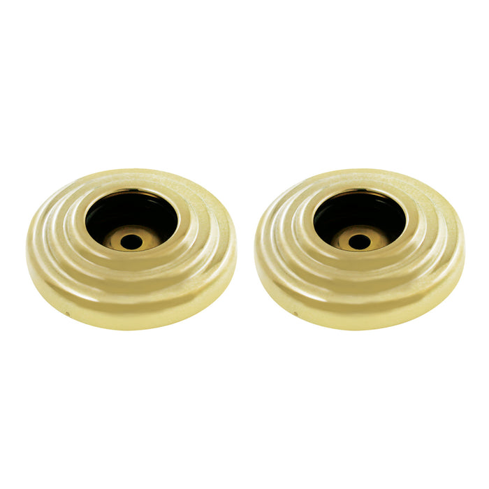 Kingston Heirloom DRF314122 - Restoration 1-1/4-Inch Brass Grab Bar Flange (1 Pair), Polished Brass
