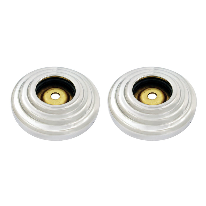 Kingston Heirloom DRF314126 - Restoration 1-1/4-Inch Brass Grab Bar Flange (1 Pair), Polished Nickel