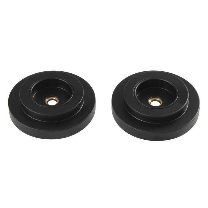 Kingston Sona DRF414120 - Manhattan 1-1/4-Inch Brass Grab Bar Flange (1 Pair), Matte Black