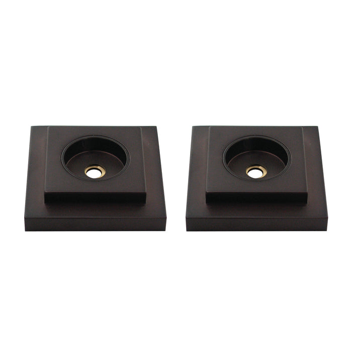 Kingston Sona DRF614125 - Claremont 1-1/4-Inch Brass Grab Bar Flange (1 Pair), Oil Rubbed Bronze