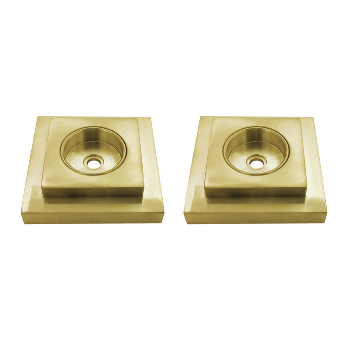 Kingston Sona DRF614127 - Claremont 1-1/4-Inch Brass Grab Bar Flange (1 Pair), Brushed Brass