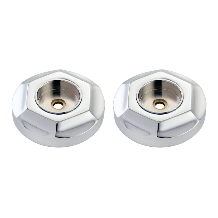 Kingston Tulare DRF714121 - Metropolitan 1-1/4-Inch Brass Grab Bar Flange (1 Pair), Polished Chrome