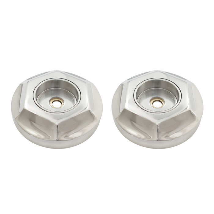 Kingston Tulare DRF714126 - Metropolitan 1-1/4-Inch Brass Grab Bar Flange (1 Pair), Polished Nickel