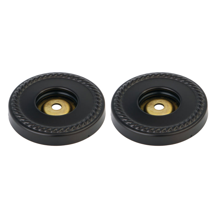 Kingston Heirloom DRF814125 - Laurel 1-1/4-Inch Brass Grab Bar Flange (1 Pair), Oil Rubbed Bronze