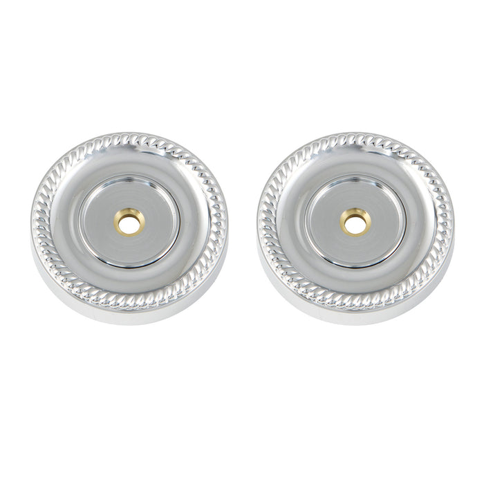 Kingston Heirloom DRF914121 - Camelon 1-1/4-Inch Brass Grab Bar Flange (1 Pair), Polished Chrome