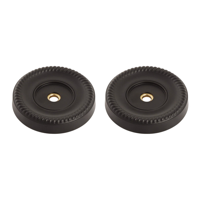 Kingston Heirloom DRF914125 - Camelon 1-1/4-Inch Brass Grab Bar Flange (1 Pair), Oil Rubbed Bronze