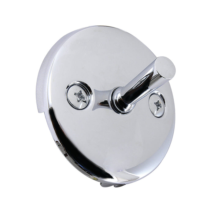 Made To Match DTL101 Round Bathtub Overflow Plate with Trip Lever, Polished Chrome
