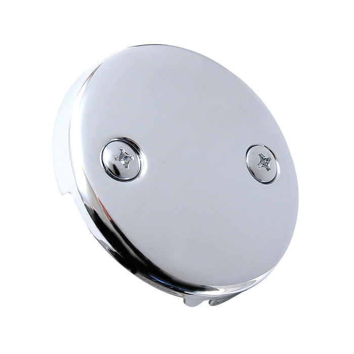 Made To Match DTT101 Round Bathtub Overflow Plate, Polished Chrome