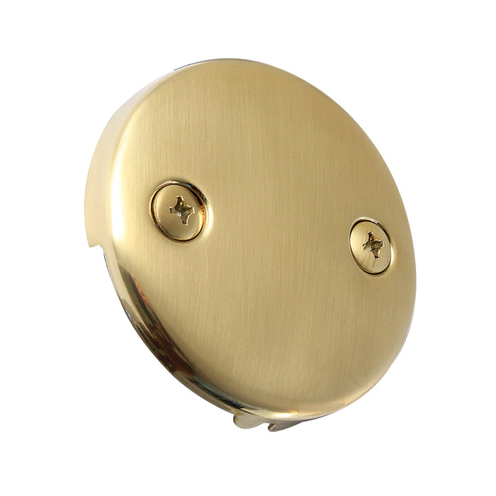 Made To Match DTT107 Round Bathtub Overflow Plate, Brushed Brass