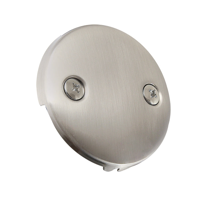 Made To Match DTT108 Round Bathtub Overflow Plate, Brushed Nickel
