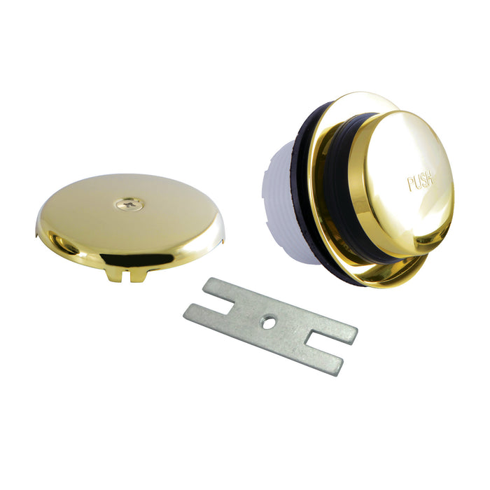 Trimscape DTT5302A2 Zinc Alloy Alloy Toe Touch Tub Drain Conversion Kit, Polished Brass